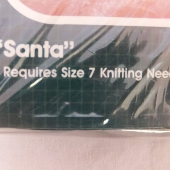 Bucilla Santa Christmas Stocking Knitting Kit NIP Vintage 23 Inches - Picture 5 of 5